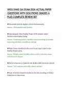 WGU D440 OA EXAM 2026 ACTUAL PAPER&NewLine;QUESTIONS WITH SOLUTIONS GRADED A&NewLine;PLUS COMPLETE REVIEW SET