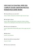 WGU D440 OA EXAM FINAL PAPER 2026&NewLine;COMPLETE SOLVED QUESTIONS PRACTICE&NewLine;REVISION PACK EXPERT REVIEW