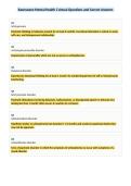 Rasmussen Mental Health 2 Actual Questions and Correct Answers