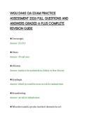 WGU D440 OA EXAM PRACTICE&NewLine;ASSESSMENT 2026 FULL QUESTIONS AND&NewLine;ANSWERS GRADED A PLUS COMPLETE&NewLine;REVISION GUIDE