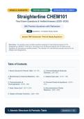 Straighterline CHEM101 Final Exam Practice Test&colon; 280 Questions & Rationales &vert; Chemistry Study Guide &vert; A&plus; Guide