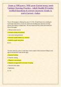 NSG 4100 Exam 4 Adult Health III Comprehensive Nursing Guide with Verified Q&A&comma; Detailed Rationales&comma; and Clinical Applications for Advanced Nursing and NCLEX Preparation &lpar;2026&sol;2027 Edition&rpar;