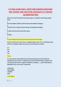 IEC FINAL EXAM YEAR 1 LATEST 2026 UPDATED QUESTIONS &NewLine;AND VERIFIED 100&percnt; SOLUTIONS &lpar;2026&sol;2027&rpar; &vert;A&plus; GRADED &NewLine;&vert;GUARANTEED PASS 