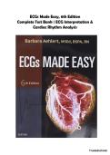 ECGs Made Easy&comma; 6th Edition &ndash; Barbara J&period; Aehlert &vert; Complete Test Bank &vert; ECG Interpretation&comma; Cardiac Dysrhythmias & Cardiac Monitoring Exam Prep