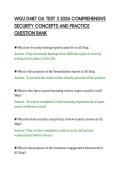 WGU D487 OA TEST 3 2026 COMPREHENSIVE&NewLine;SECURITY CONCEPTS AND PRACTICE&NewLine;QUESTION BANK