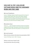 WGU D487 OA TEST 3 2026 SECURE&NewLine;SOFTWARE DESIGN OBJECTIVE ASSESSMENT&NewLine;REVIEW AND STUDY GUIDE