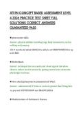 ATI RN CONCEPT BASED ASSESSMENT LEVEL &NewLine;4 2026 PRACTICE TEST SHEET FULL &NewLine;SOLUTIONS CORRECT ANSWERS &NewLine;GUARANTEED PASS