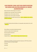 GCAP OPERATOR 1 EXAM- LATEST 2026 UPDATED QUESTIONS &NewLine;AND VERIFIED 100&percnt; SOLUTIONS &lpar;2026&sol;2027&rpar; &vert;A&plus; GRADED &NewLine;&vert;GUARANTEED PASS