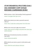 ATI RN FUNDAMENTALS PROCTORED EXAM 2 &NewLine;2026 ASSESSMENT SCRIPT DETAILED &NewLine;RESPONSES COMPREHENSIVE REVIEW 