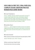 WGU D488 OA PREP TEST 3 FINAL PAPER 2026&NewLine;COMPLETE SOLVED QUESTIONS PRACTICE&NewLine;REVISION PACK EXPERT REVIEW