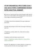 ATI RN FUNDAMENTALS PROCTORED EXAM 2 &NewLine;2026 MOCK PAPER COMPREHENSIVE REVIEW &NewLine;NOTES ANALYTICAL SUMMARY