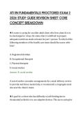 ATI RN FUNDAMENTALS PROCTORED EXAM 2 &NewLine;2026 STUDY GUIDE REVISION SHEET CORE &NewLine;CONCEPT BREAKDOWN 