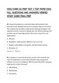 WGU D488 OA PREP TEST 3 TEST PAPER 2026&NewLine;FULL QUESTIONS AND ANSWERS VERIFIED&NewLine;STUDY GUIDE FINAL PREP