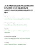 ATI RN FUNDAMENTALS RETAKE ACTUAL EXAM &NewLine;SCRIPT 2026 COMPLETE QUESTIONS AND &NewLine;SOLUTIONS GRADED A&plus; 