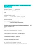 ATI Comprehensive Exam Questions & Answers Best Rated A&plus;