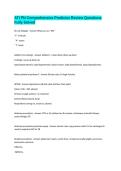 ATI PN Comprehensive Predictor Review Questions Fully Solved