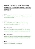 WGU BIOCHEMISTRY OA ACTUAL EXAM&NewLine;PAPER 2026 QUESTIONS WITH SOLUTIONS&NewLine;GRADED A&plus;