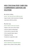 WGU C105 EXAM STUDY GUIDE 2026&NewLine;COMPREHENSIVE QUESTIONS AND&NewLine;SOLUTIONS