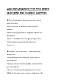 WGU C105 PRACTICE TEST 2026 TESTED&NewLine;QUESTIONS AND CORRECT ANSWERS&NewLine;