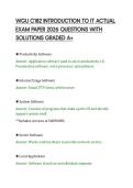 WGU C182 INTRODUCTION TO IT ACTUAL&NewLine;EXAM PAPER 2026 QUESTIONS WITH&NewLine;SOLUTIONS GRADED A&plus;
