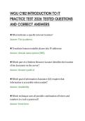 WGU C182 INTRODUCTION TO IT&NewLine;PRACTICE TEST 2026 TESTED QUESTIONS&NewLine;AND CORRECT ANSWERS