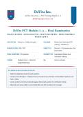 DaVita PCT Modules 1&ndash;4 Final Exam  &lpar;Latest 2026&sol;2027 Update&rpar; &vert; Complete Q&A with Verified Answers and Detailed Rationales &vert; Hemodialysis&comma; Water Treatment&comma; Vascular Access&comma; Infection Control &vert; A&plus; Graded