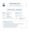 DaVita PCT Exam 2026&sol;2027  Dialysis Technician Examination &vert;  Q&A with Verified Answers and Detailed Rationales &vert; Hemodialysis&comma; Water Treatment&comma; Vascular Access&comma; Infection Control&comma; Emergency Protocols &vert; A&plus; Graded
