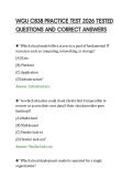 WGU C838 PRACTICE TEST 2026 TESTED&NewLine;QUESTIONS AND CORRECT ANSWERS