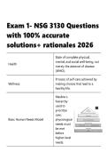 Exam 1- NSG 3130 Questions with 100&percnt; accurate solutions&plus; rationales 2026