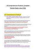 ATI Comprehensive Predictor Final Exam Complete Solution Guide with Verified Correct Answers & Rationales &lpar;Latest 2026 Edition&comma; 100&percnt; Accuracy for Nursing Students&rpar;