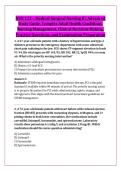 NUR 122 &ndash; Medical-Surgical Nursing II &vert; Advanced &NewLine;Study Guide&comma; Complex Adult Health Conditions&comma; &NewLine;Nursing Management&comma; Clinical Decision-Making&comma; &NewLine;Practice Questions&comma; and Examination Preparation