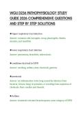 WGU D236 PATHOPHYSIOLOGY STUDY&NewLine;GUIDE 2026 COMPREHENSIVE QUESTIONS&NewLine;AND STEP BY STEP SOLUTIONS
