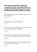 WKF KUMITE EXAM FINAL PAPER 2026&NewLine;COMPLETE SOLVED QUESTIONS PRACTICE&NewLine;REVISION PACK EXPERT REVIEW 270 ITEMS