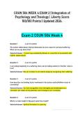 COUN 506 Week 4 Exam 2 &ndash; Integration of Psychology & Theology &lpar;Liberty University&comma; Verified 100&sol;100 Score&comma; Updated 2026 Edition&rpar;