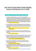 HESI RN EXIT Exam &ndash; Complete New Version Verified Solutions with 100&percnt; Correct Answers & Rationales &lpar;Updated 2026 Edition&comma; Nursing Exam Prep&rpar;