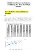 STAT 200 Week 7 Homework &ndash; Complete Solved Problems &lpar;University of Maryland&comma; Verified 2026‑2027 Resource&rpar;