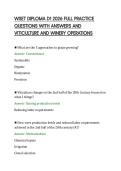 WSET DIPLOMA D1 2026 FULL PRACTICE&NewLine;QUESTIONS WITH ANSWERS AND&NewLine;VITICULTURE AND WINERY OPERATIONS