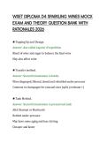 WSET DIPLOMA D4 SPARKLING WINES MOCK&NewLine;EXAM AND THEORY QUESTION BANK WITH&NewLine;RATIONALES 2026
