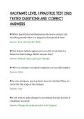 XACTIMATE LEVEL 1 PRACTICE TEST 2026&NewLine;TESTED QUESTIONS AND CORRECT&NewLine;ANSWERS