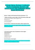 INSTANT PDF DOWNLOAD &ndash; Colorado Marine Mechanic Certification Practice Examination &lpar;100 Questions with Correct Answers & Detailed Explanations&rpar; 2026&sol;2027 PDF
