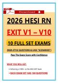 2026 HESI RN Exit Exam &vert; NGN Nursing Questions & Case Scenarios&vert; 2026 HESI Nursing Exit Exam &vert; 100&percnt; Verified Graded A&plus;