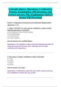 Colorado Quarry Operations Certification &NewLine;Practice Examination 100 Questions with &NewLine;Correct Answers Plus Explanation 2026&sol;27 &NewLine;Instant Pdf Download