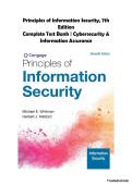 Principles of Information Security&comma; 7th Edition &ndash; Michael E&period; Whitman & Herbert J&period; Mattord &vert; Complete Test Bank &vert; Modules 1&ndash;12 &vert; Cybersecurity & Information Security Exam Prep