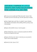 AVID MEDIA COMPOSER 101 ACTUAL &NewLine;CERTIFICATION PAPER 2026 QUESTIONS &NewLine;WITH ANSWERS FULL SOLUTION&period; 