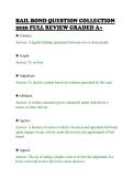 BAIL BOND QUESTION COLLECTION &NewLine;2026 FULL REVIEW GRADED A&plus; 