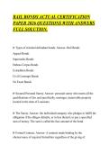 BAIL BONDS ACTUAL CERTIFICATION &NewLine;PAPER 2026 QUESTIONS WITH ANSWERS &NewLine;FULL SOLUTION&period;