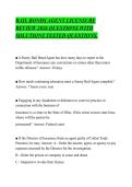 BAIL BONDS AGENT LICENSURE &NewLine;REVIEW 2026 QUESTIONS WITH &NewLine;SOLUTIONS TESTED QUESTIONS&period;