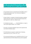 BAIL BONDS FINAL STUDY GUIDE 2026 &NewLine;COMPLETE QUESTIONS AND ANSWERS&period;