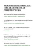 BAIL BONDSMAN TEST 4 COMPLETE STUDY &NewLine;GUIDE AND BAIL BOND LAWS AND &NewLine;PROCEDURES REVIEW 2026 