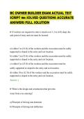 BC OWNER BUILDER EXAM ACTUAL TEST &NewLine;SCRIPT 186 SOLVED QUESTIONS ACCURATE &NewLine;ANSWERS FULL SOLUTION